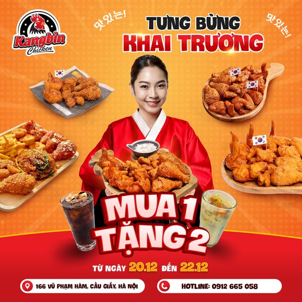 Content khai trương - Kangbin Chicken