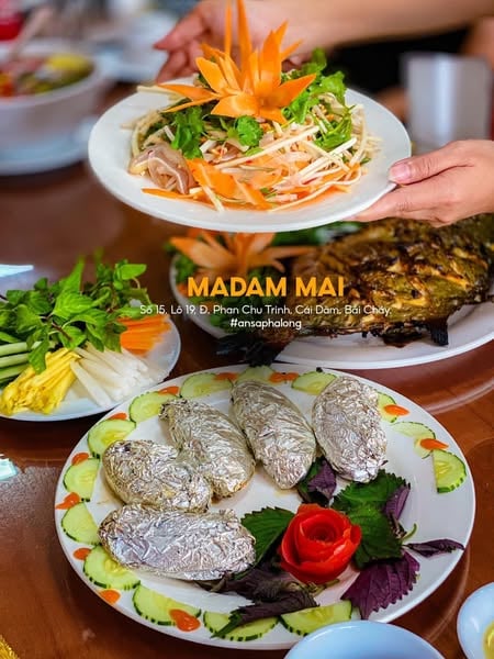 Mẫu đăng bài bán hải sản -&nbsp;Nhà Hàng MADAM MAI