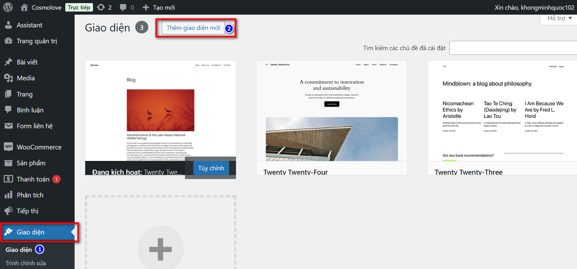 Cài đặt giao diện Flatsome lên Website Wordpress