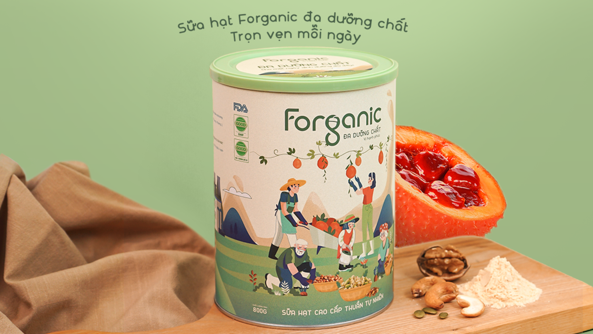 Giới thiệu về sản phẩm sữa hạt dinh dưỡng Forganic