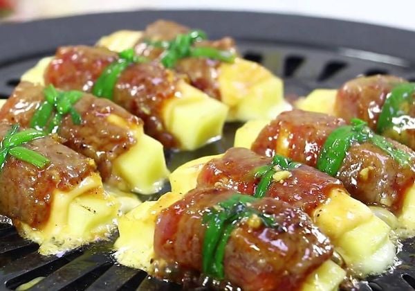 Cách làm ba chỉ bò cuộn phô mai cho tiệc nướng thêm hấp dẫn