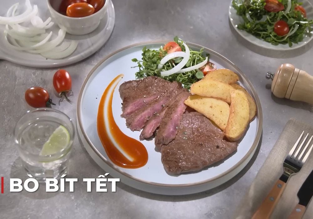 Hướng dẫn làm bò bít tết kiểu Pháp cho bữa tối lãng mạn