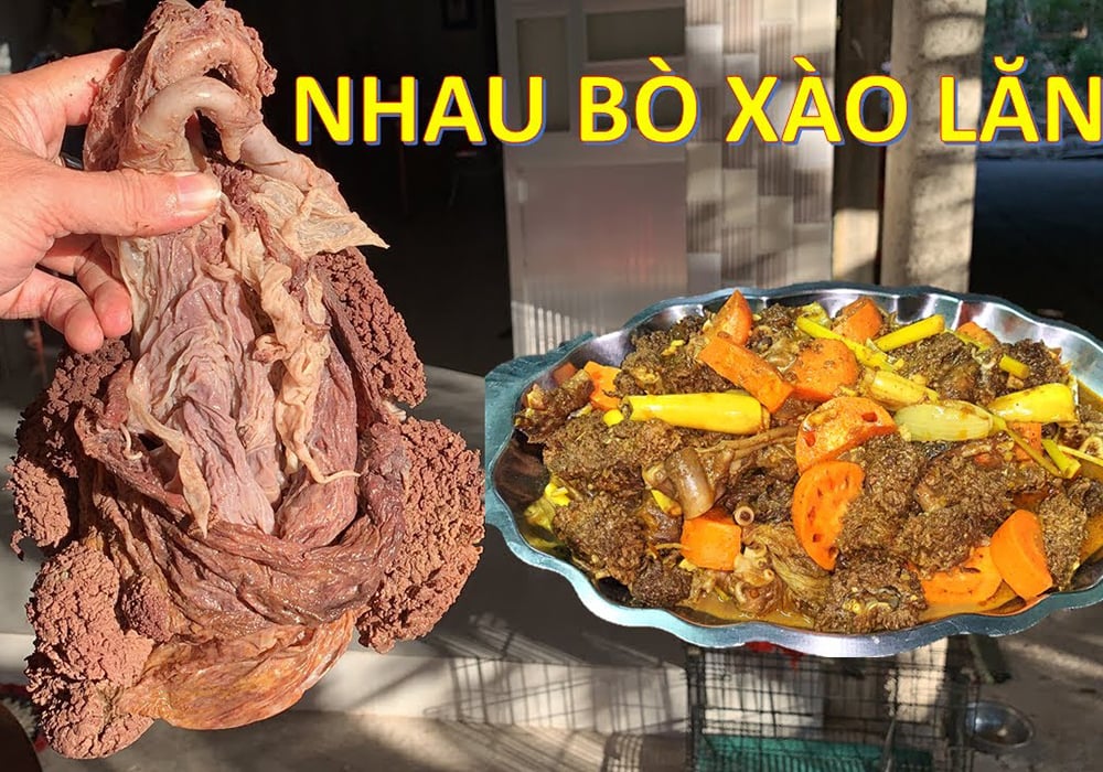 Cách chế biến nhau bò mềm giòn bổ dưỡng không hôi