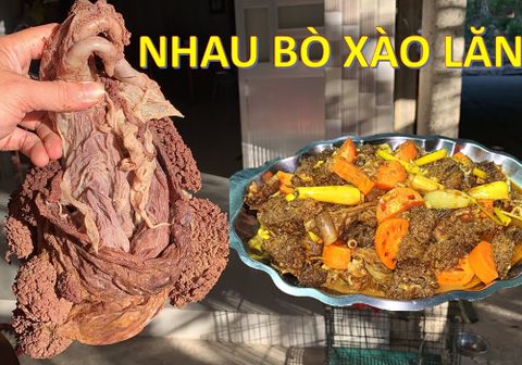 Cách chế biến nhau bò mềm giòn bổ dưỡng không hôi