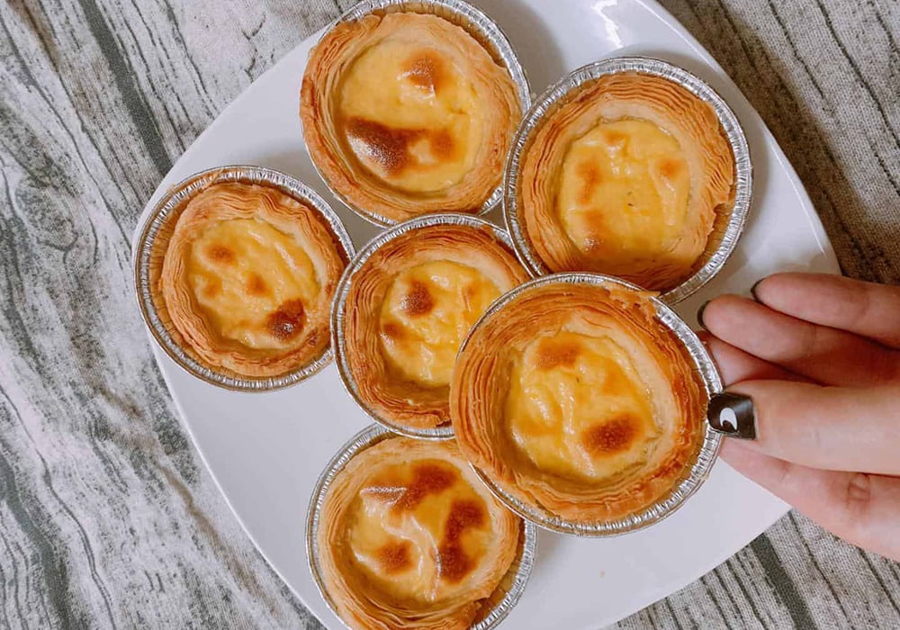 Cách làm bánh tart trứng bằng nồi chiên không dầu béo ngậy