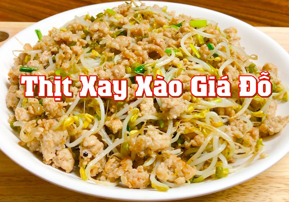 Cách làm giá xào thịt băm đơn giản, chuẩn cơm mẹ nấu