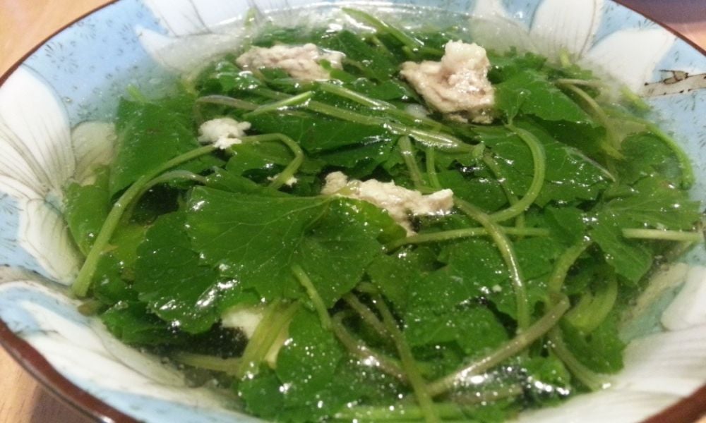 Cách nấu canh rau má thịt bằm giải độc, mát gan, không đắng