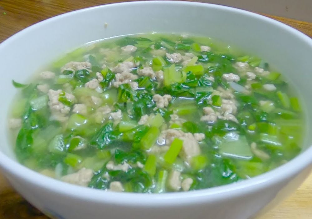 Hướng dẫn nấu canh cải ngọt thịt bằm ngọt ngon, bổ dưỡng