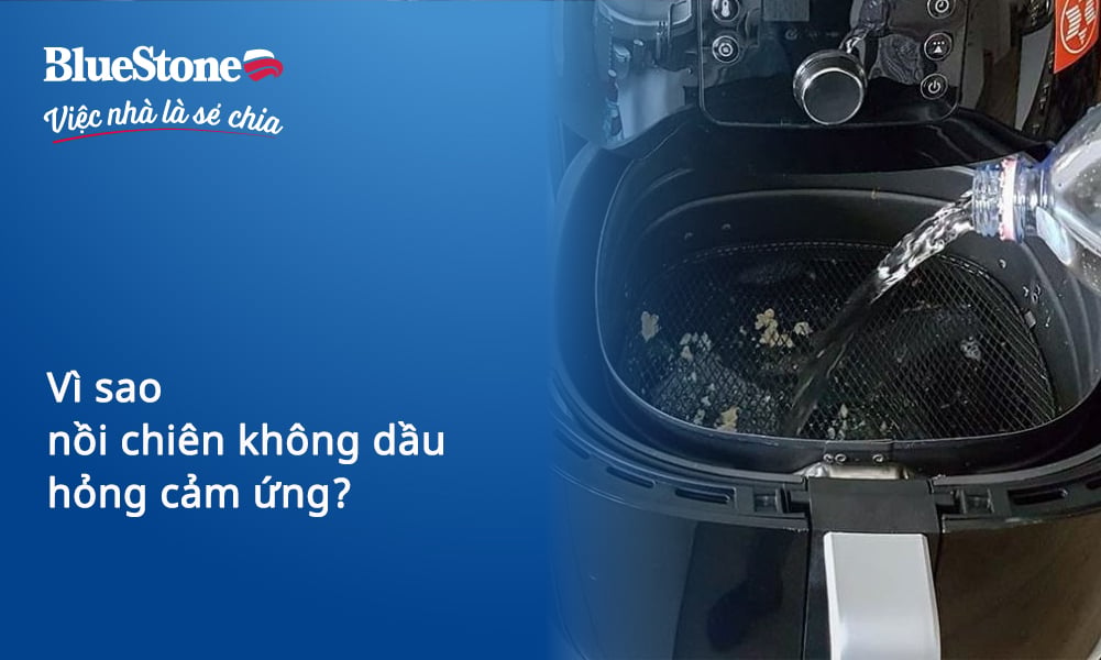 Cho nước vào nồi chiên không dầu, nên hay không?