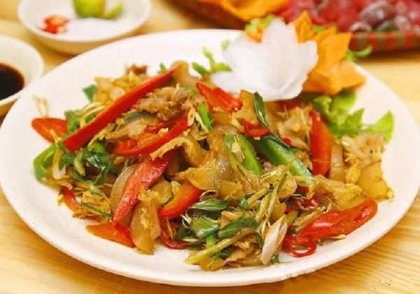 Hướng dẫn làm da bò xào sả ớt giòn dai cay nhẹ đưa cơm