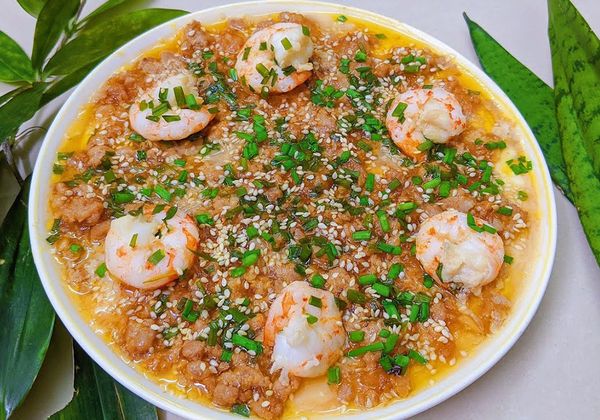 Cách làm đậu hũ non hấp trứng thịt bằm mềm mịn, lạ miệng