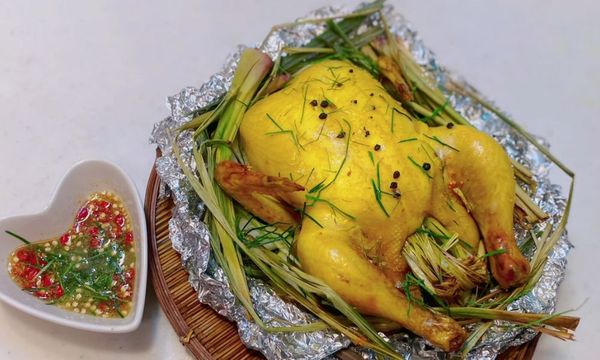 Cách làm gà bọc giấy bạc hấp muối đậm đà, vừa miệng