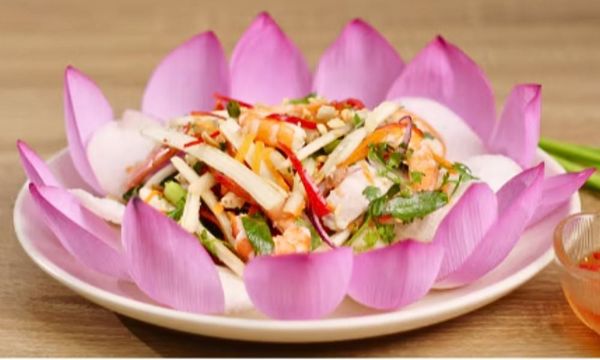 Cách làm gỏi ngó sen tôm thịt giòn sần sật, không bị thâm