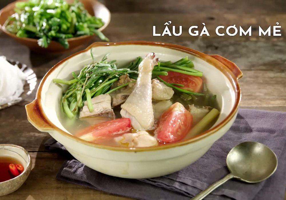 Hướng dẫn làm lẩu gà nấu mẻ ngon tròn vị