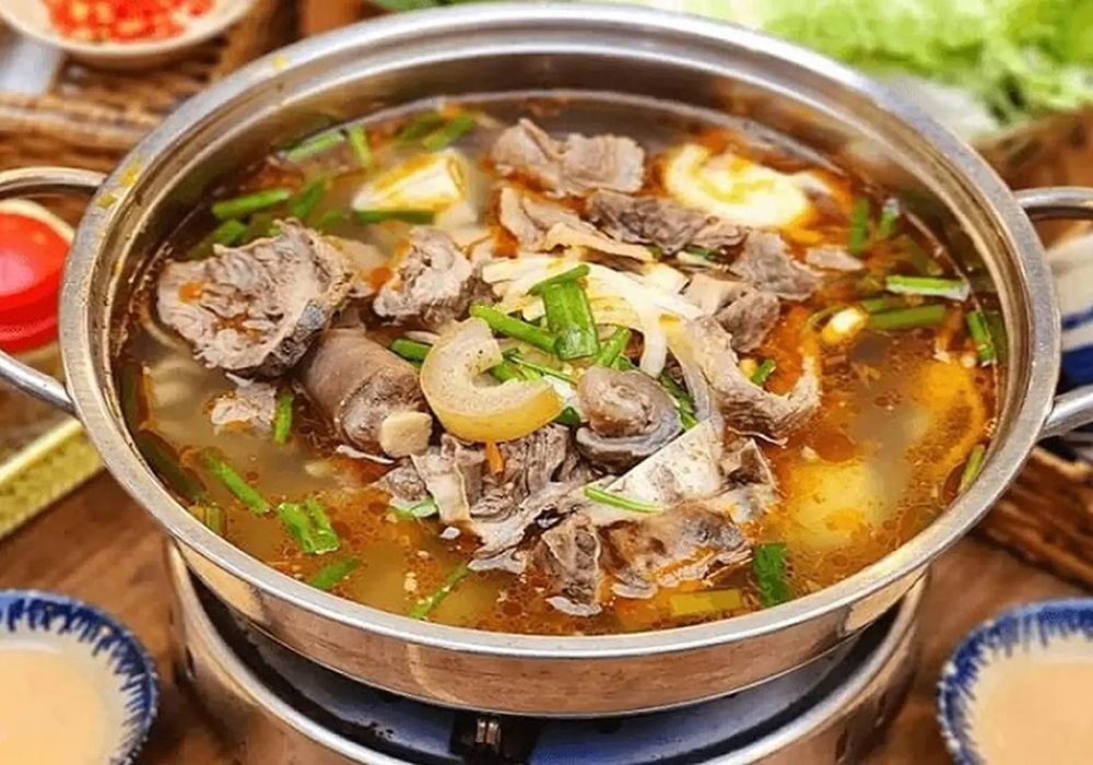 Hướng dẫn nấu lẩu gân bò cay thơm ngọt nước hấp dẫn