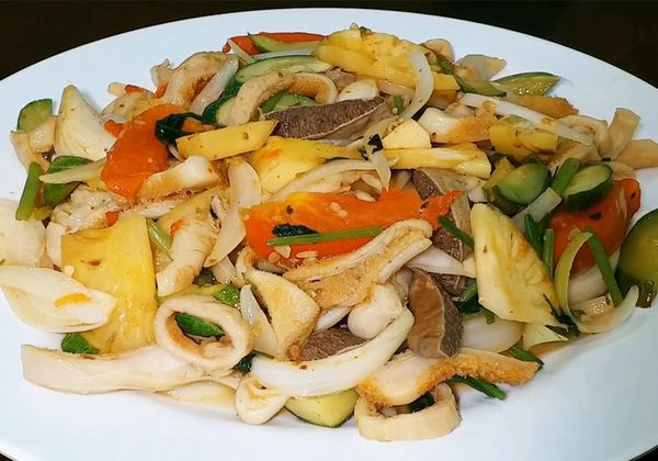 Hướng dẫn làm lòng bò xào chua ngọt chuẩn vị quán nhậu