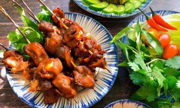 2 cách làm mề gà nướng muối ớt và sa tế sả ớt ngon khó cưỡng