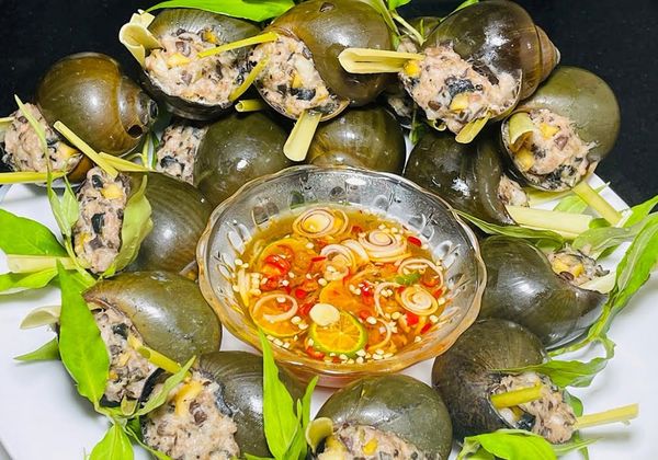 2 Cách làm ốc bươu nhồi thịt thơm béo đầy hương vị quê