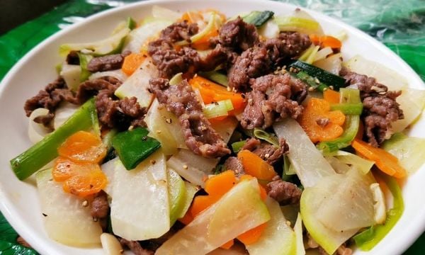 Hướng dẫn su hào xào thịt bò giòn ngọt, đậm đà khó cưỡng