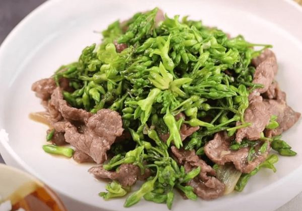 Cách làm thịt bò xào bông thiên lý ngon đúng điệu