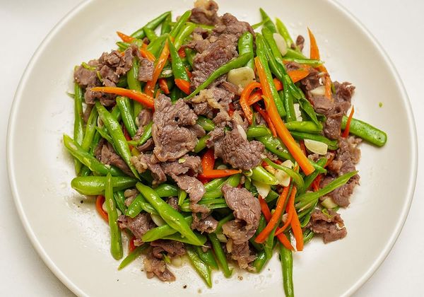 Công thức nấu thịt bò xào đậu que mềm thịt giòn đậu