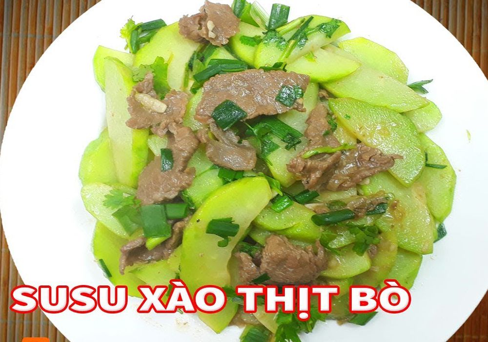 Cách làm thịt bò xào quả su su đơn giản mà tròn vị