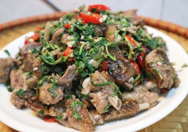 Hướng dẫn làm thịt vịt xào rau răm dậy mùi thơm, cay nhẹ
