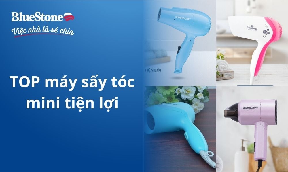 TOP máy sấy tóc mini tiện lợi, dễ mang theo khi đi du lịch