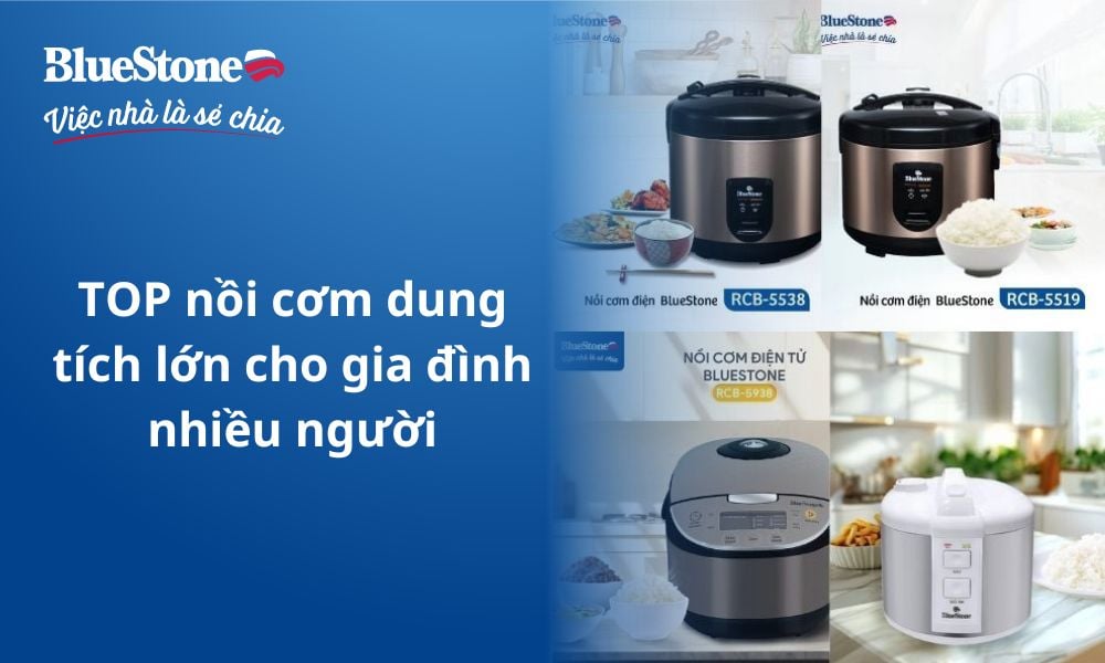 TOP nồi cơm dung tích lớn cho gia đình nhiều người