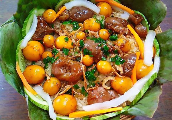 Cách làm xôi lòng gà trứng non phá lấu ngon chuẩn vị