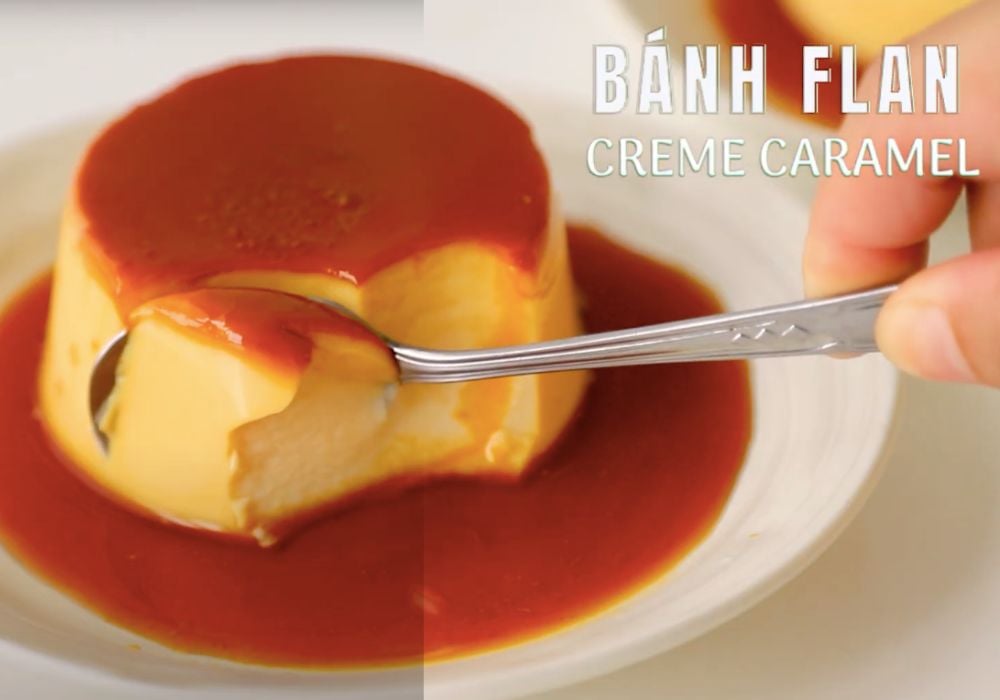 Bánh flan thơm ngon, hấp dẫn