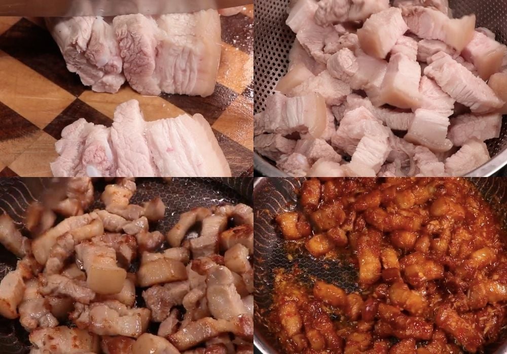 Rang thịt với sả ớt