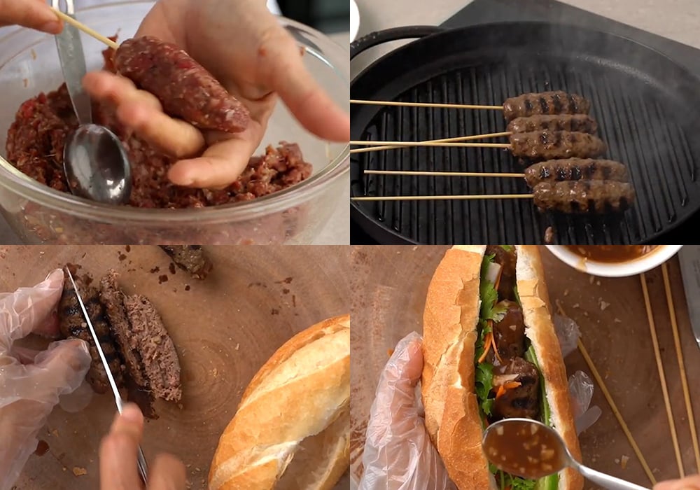 Các bước làm bánh mì bò nướng
