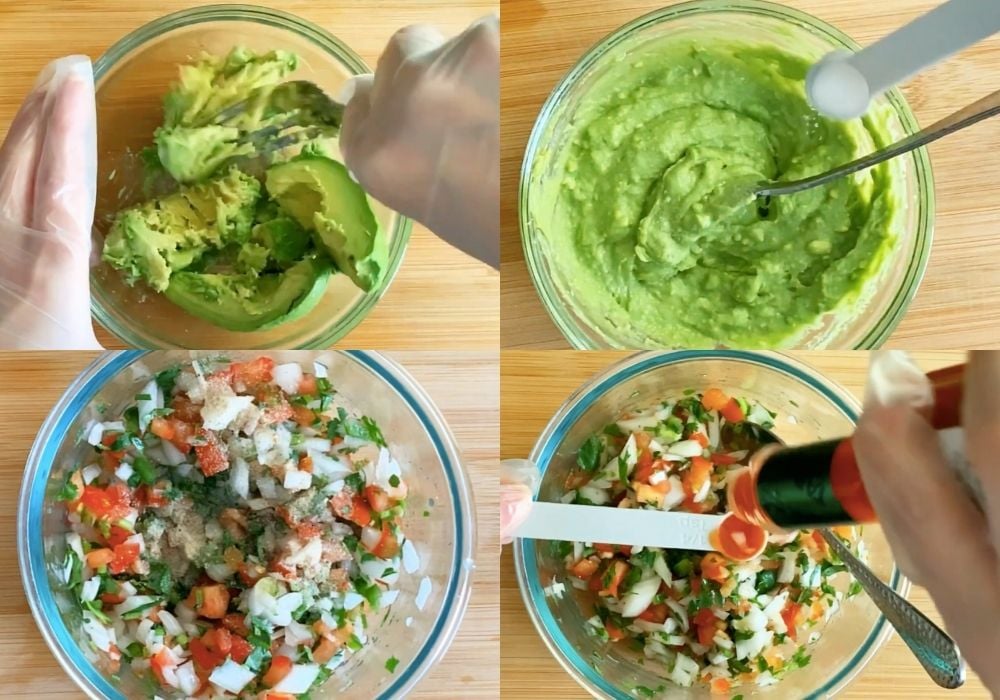 Làm sốt Guacamole và Salsa