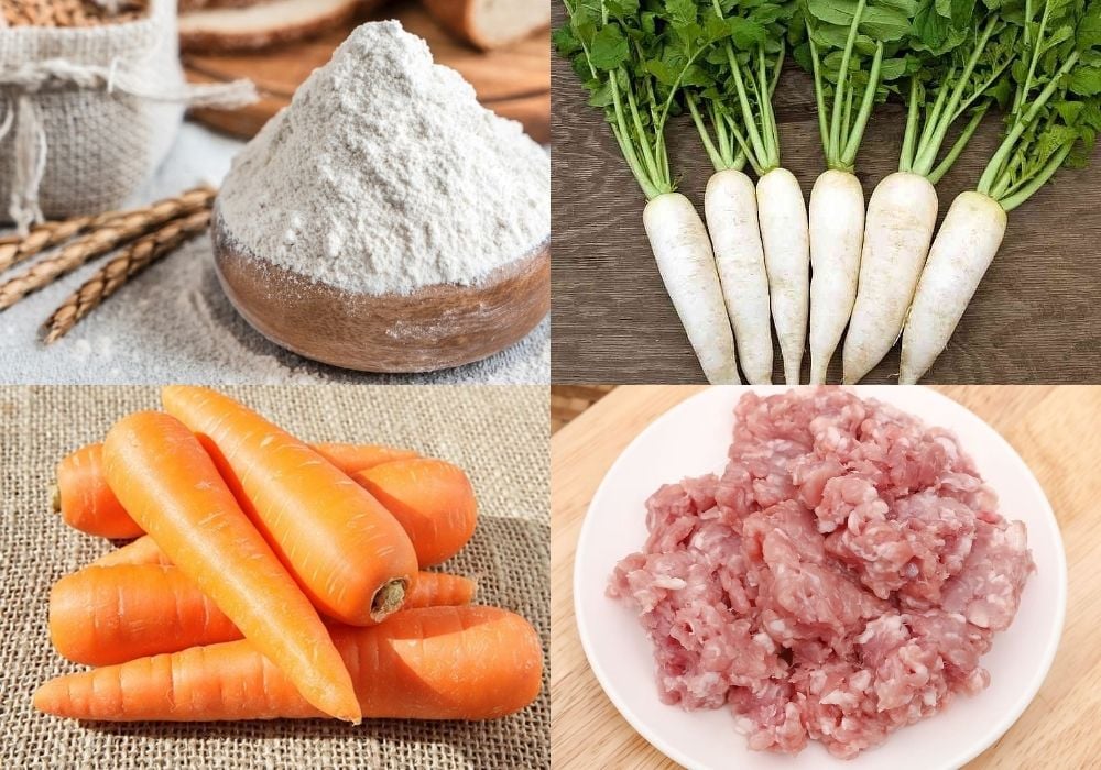 Nguyên liệu làm bánh trôi nước nhân mặn