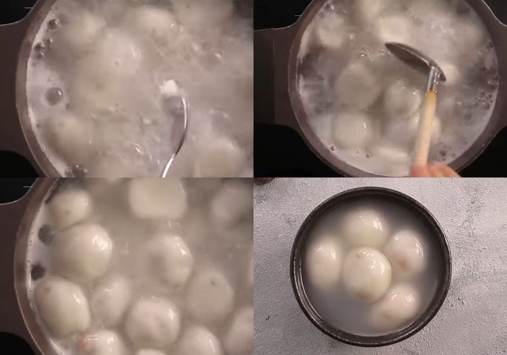 Luộc bánh và hoàn thiện món ăn