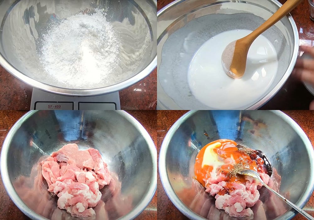 Sơ chế các nguyên liệu