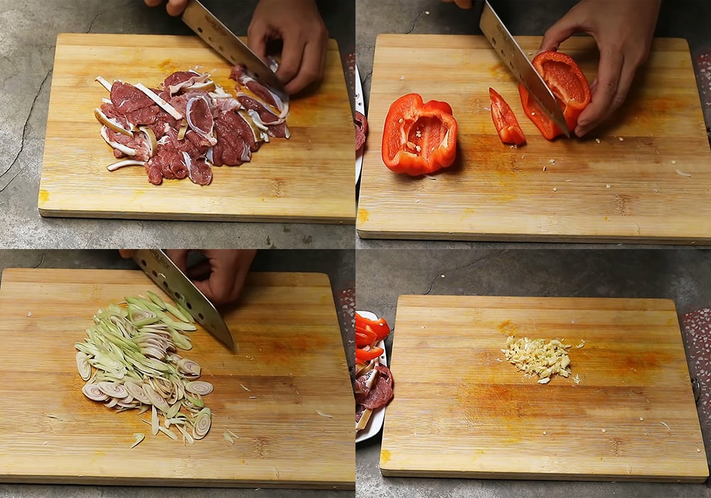 Sơ chế các nguyên liệu