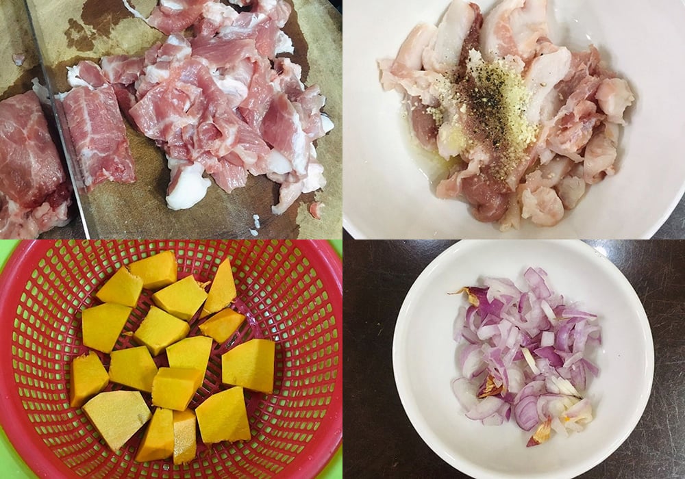 Sơ chế các nguyên liệu