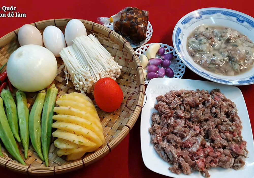 Nguyên liệu làm bò hàu sốt phô mai
