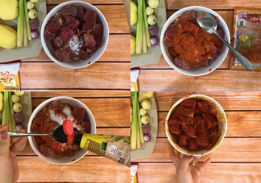 Ướp thịt bò
