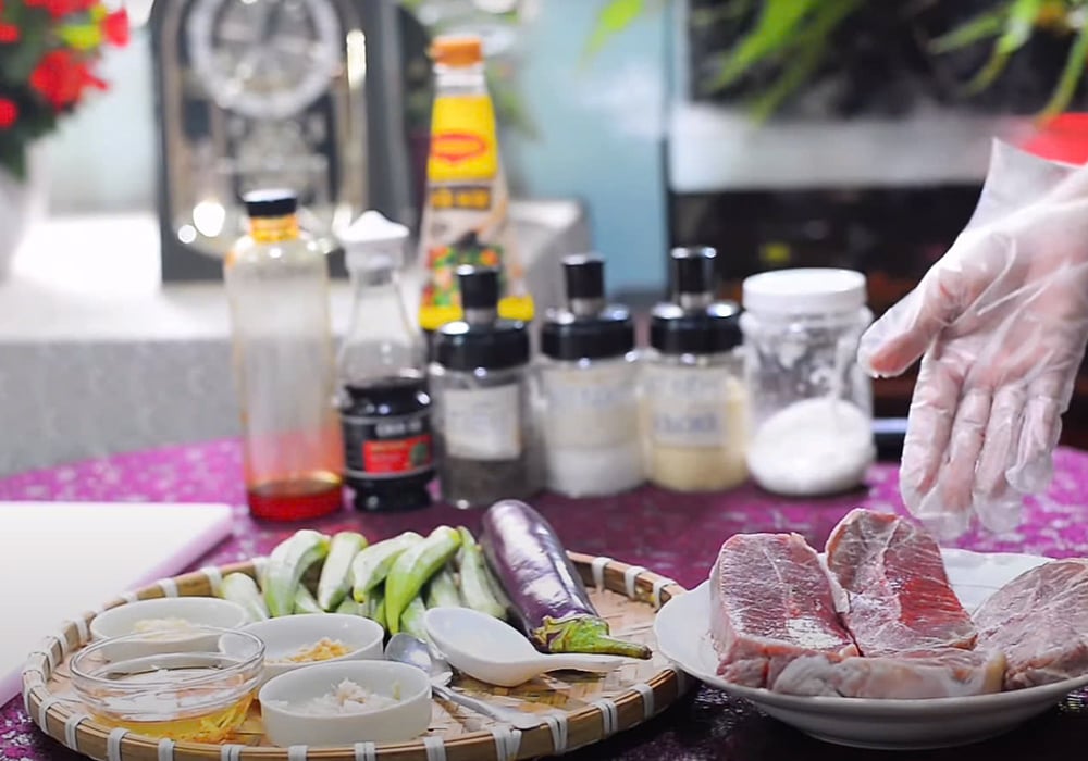 Nguyên liệu làm bò nướng mọi