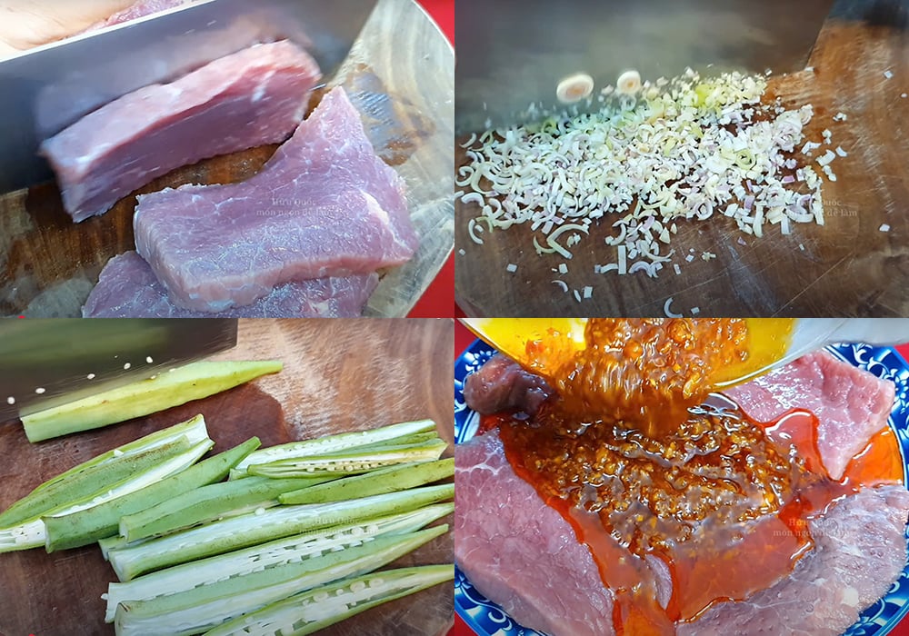 Nguyên liệu làm bò nướng than hoa