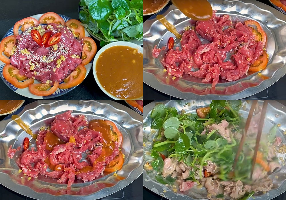 Các bước làm bò sốt me