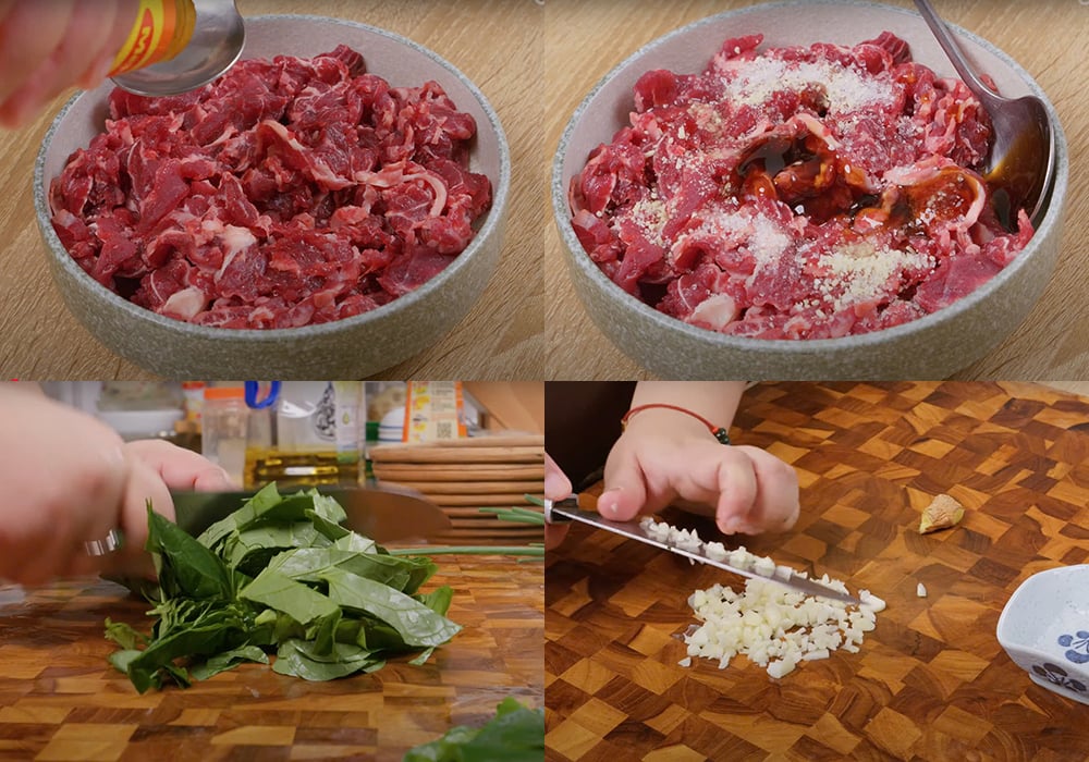 Sơ chế các nguyên liệu