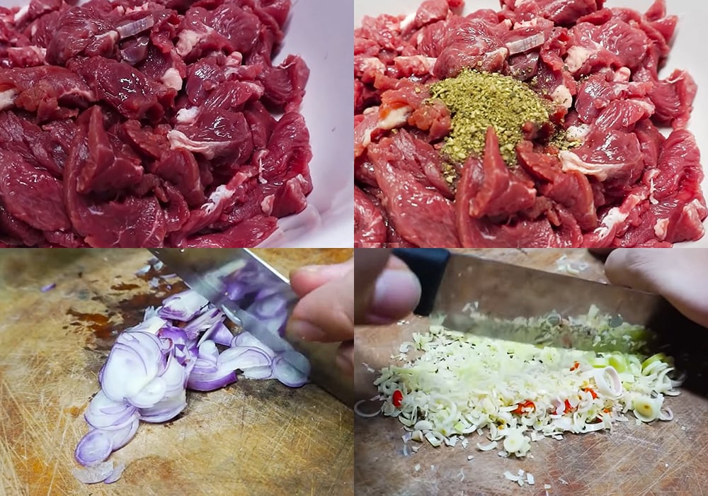 Sơ chế các nguyên liệu