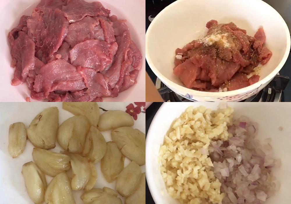 Sơ chế các nguyên liệu