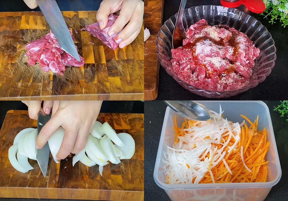 Sơ chế các nguyên liệu