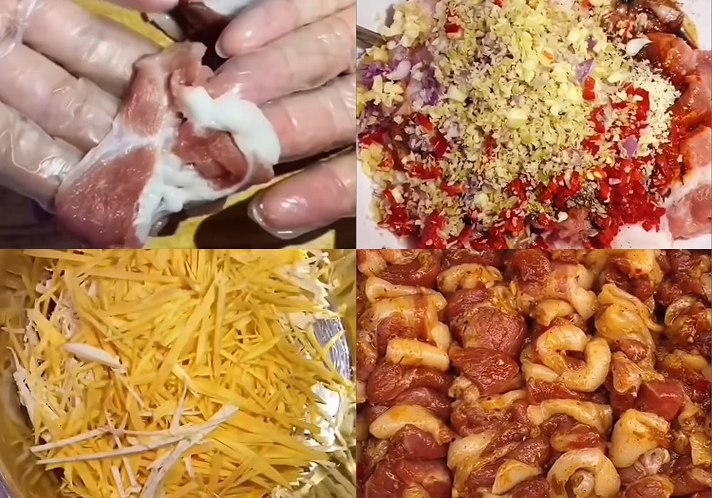 Sơ chế các nguyên liệu