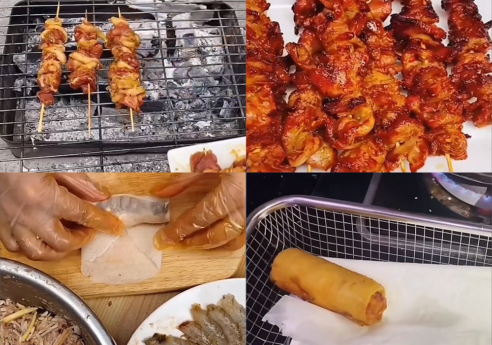 Các bước làm bún thịt nướng chả giò
